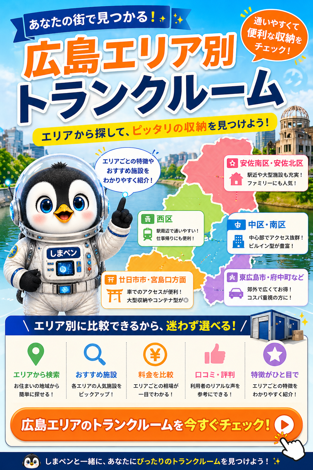 広島エリア別トランクルーム